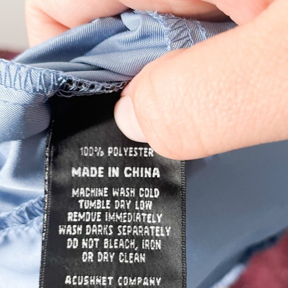 FootJoy Bent Tree Golf Club Shirt Men Blue Short Sleeve Elastic Waist Size Large - Picture 6 of 7